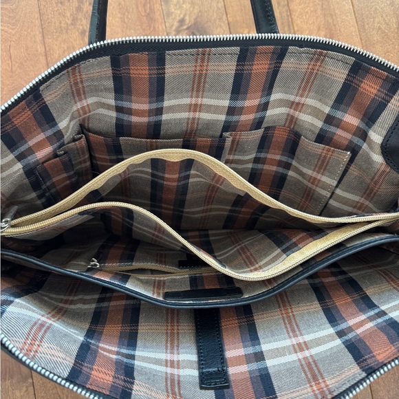 Pampora Business Venture Black Leather Tote Bag - Kelly Inspired - Picture 5 of 5